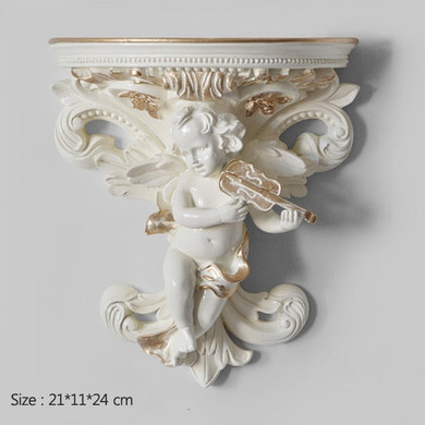 European Creative Angel Wall Decoration Resin Angel Wall Rack Home Decoration Accessories Living Room Wall Craft Ornaments