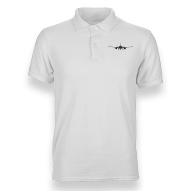 Boeing 777 Silhouette Designed Polo T-Shirts