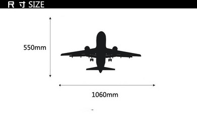Climbing Passanger Jet Designed Wall Sticker