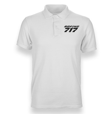 Boeing 717 & Text Designed Polo T-Shirts