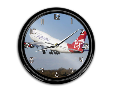 Virgin Atlantic Boeing 747 Printed Wall Clocks