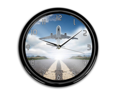 Taking Off Aircraft Printed Wall Clocks