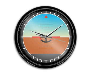 Airplane Instruments (Gyro Horizon) Designed Wall Clocks