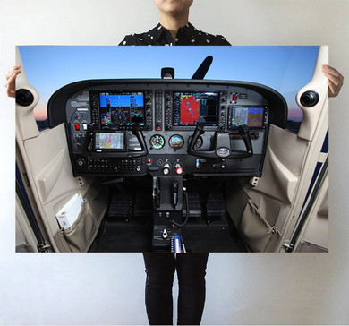 Cessna 172 Cockpit Printed Posters
