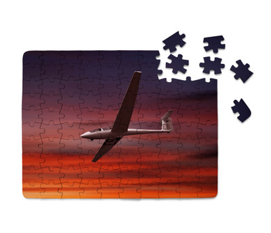 Cruising Glider at Sunset Printed Puzzles
