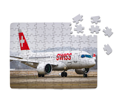 Swiss Airlines Bombardier CS100 Printed Puzzles