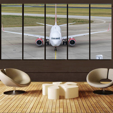Face to Face with Boeing 737 Printed Canvas Prints (5 Pieces)