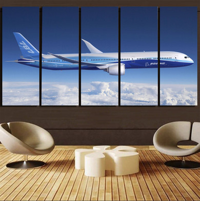 Boeing 787 Dreamliner Printed Canvas Prints (5 Pieces)