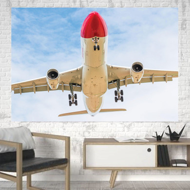 Beautiful Airbus A330 on Approach Printed Canvas Posters (1 Piece)