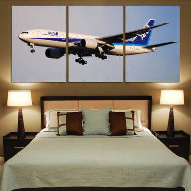 ANA's Boeing 777 Printed Canvas Posters (3 Pieces)