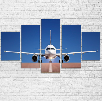 Face to Face with Airbus A320 Printed Multiple Canvas Poster