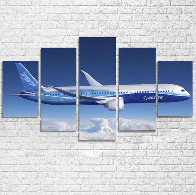 Boeing 787 Dreamliner Printed Multiple Canvas Poster