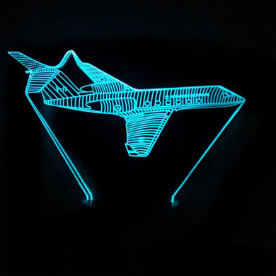 Cruising Jet Designed 3D Night Lamp