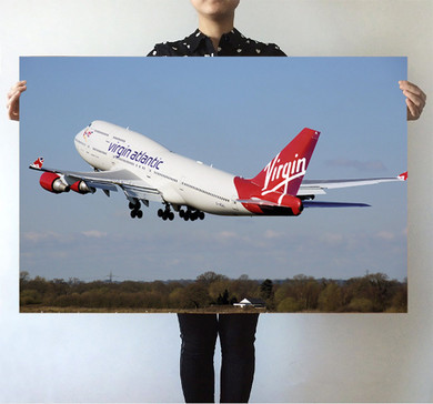 Virgin Atlantic Boeing 747 Printed Posters