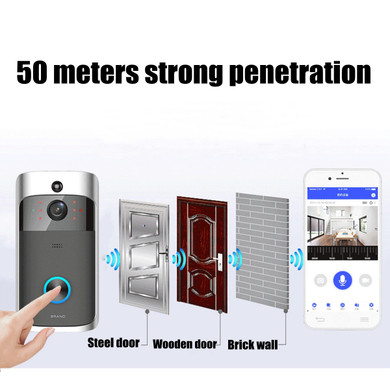 WiFi Wireless Remote Video Doorbell Camera Door Intercom Security Bell Phone