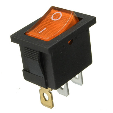 3 Pins On/Off Rocker Switch 10A 125V 6A 250V AC For Motor Car Boat Dashboard