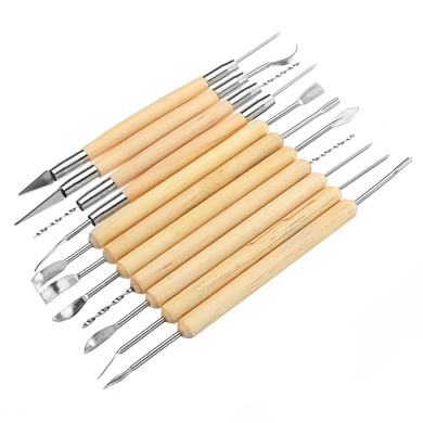 42Pcs Wooden Clay Sculpting Tools Pottery Carving Tool Set Modeling Craft Hobby
