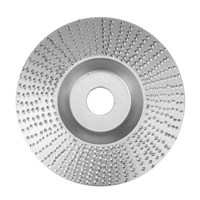 Drillpro 100mm Tungsten Carbide Wood Shaping Disc Carving Disc 16mm Bore Sanding Grinder Wheel for 100 115 Angle Grinder