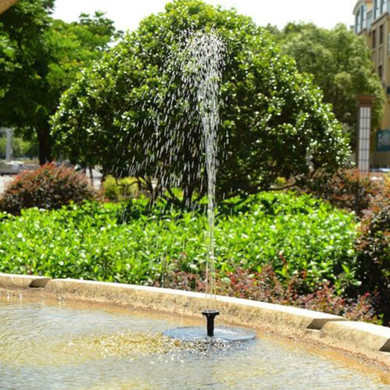 Octagonal-shaped Outdoor Solar Powered Fountain Floating Water Pump for Pool Garden Aquarium Tools Solar Floating Drifting Panel Pool Plants Watering Garden Fountain Pump