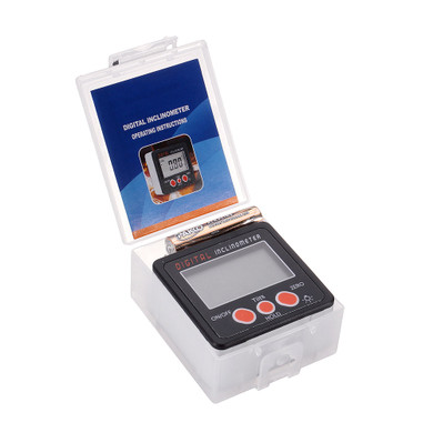 Drillpro 0.1° 360 Degree Large LCD Digital Protractor Inclinometer Magnetic Electronic Angle Level Box