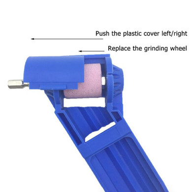 Drillpro Portable Drill Bit Sharpener 2-12.5mm Corundum Grinding Wheel Powered Tool for Drill Polishing
