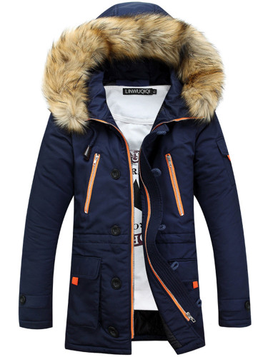 Winter Hooded Long Sleeve Thicken Warm Coat
