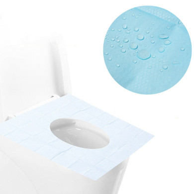 Mrosaa 10PCS Disposable Toilet Seat Covers Mats Portable Waterproof Safety Toilet Seat Pads Travel/Camping Bathroom Accessories