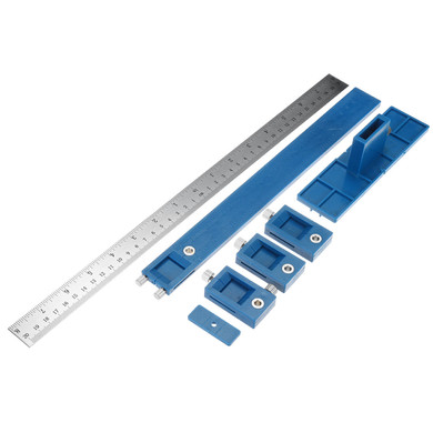 Woodworking Inch and Mertic Cabinet Hardware Jig Punch Locator Carpenter Hardware Drill Guide Tool Wood Drilling Tool