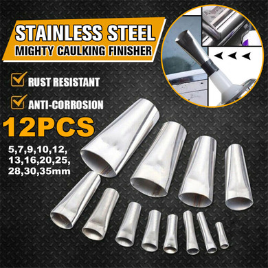 12 PCS Silicone Sealant Nozzle Glue Remover Scraper Caulk Nozzle Caulking