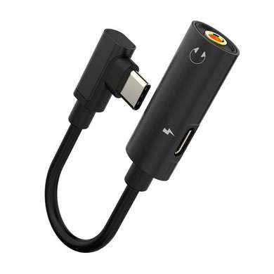 Mcdodo 2 in 1 Type-C Audio Cable Adapter Type-C to 3.5mm Jack Audio USB C Earphone Adapter for Samsung S9 Huawei P20