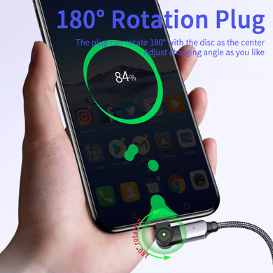 ESSAGER USB Type-C Data Cable 180 Degree Rotatable Fast Charging For Mi10 Huawei P30 P40 Pro K30 OnePlus 8Pro