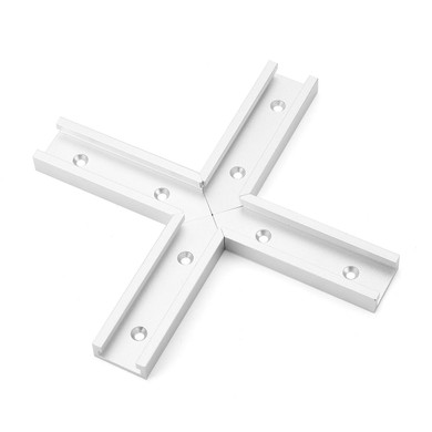 Machifit 200mm Cross T-track Connector Set 30 Type T-slot Miter Track Jig Fixture Slot Connector