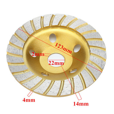 5 Inch Diamond Grinding Wheel Disc 5 Holes for Marble Concrete Granite Stone