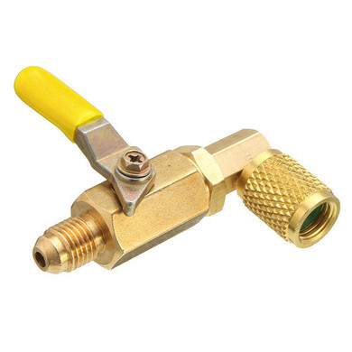90 Degree Ball Valve Metal Handle for R410A R134A