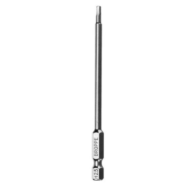 Broppe 5Pcs 100mm H2.5-H6 Hex Head Screwdriver Bit 1/4 Inch Hex Shank Magnetic Screwdriver Bits