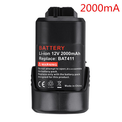 Power Tools Battery 12V 1500mAh / 2000mAh Li-ion Rechargeable Battery Replacement For Bosch BAT411