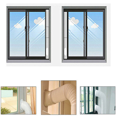 2pcs Adjustable Window Slide Kit Plate Air Conditioner Wind Shield For Air Conditioner