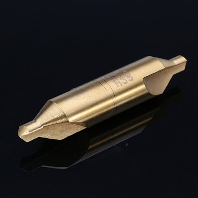 Drillpro 6pcs 1/1.5/2/2.5/3/5mm Center Drills 60 Degree HSS Titanium Coated Countersink Drill Bit