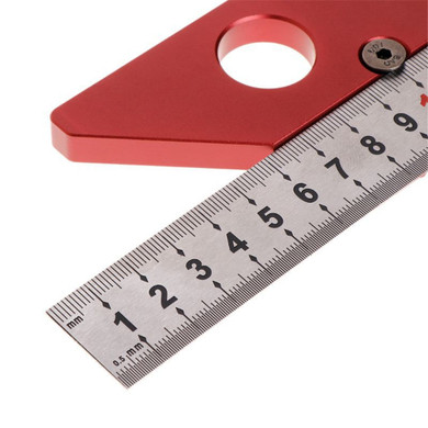 Woodworking Center Scriber 45 Degrees Angle Line Caliber Ruler Wood Measuring Scribe Tool