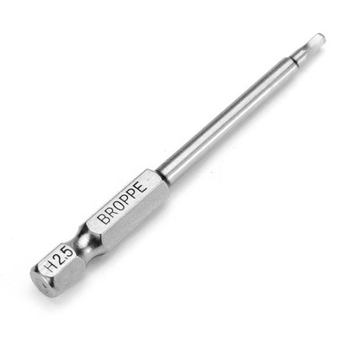 Broppe 6pcs 75mm H2-H6 Magnetic Hexagon Head Screwdriver Bits 1/4 Inch Hex Shank