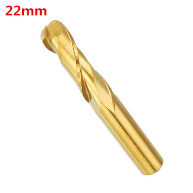 Drillpro 6mm Shank 2 Flutes Ball Nose End Mill Cutter 15/17/22mm Titanium Coated CNC Cutting Tool