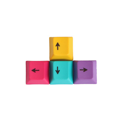 4Pcs a Set CMYK Color OEM Profile PBT Dyesub Keycaps WASD Arrow Key Direction Keycap Set