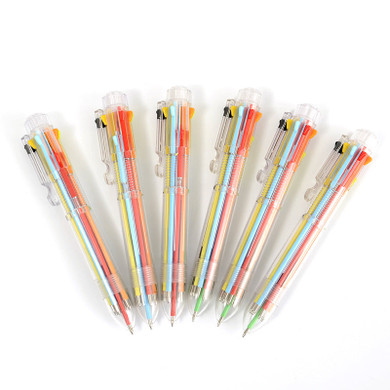 5Pcs/lot 8 In 1 Multifunction Colorful Ballpoint Pen Pressed Ballpoint Pen 0.5mm School Supplies 5Pcs/lot 8 In 1 Multifunction Colorful Ballpoint Pen Pressed Ballpoint Pen 0.5mm School Supplies
