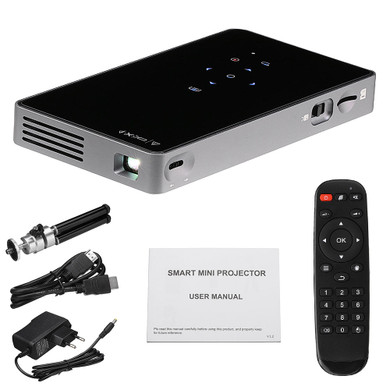 D5S Projector Android Wifi Portable Mini Outdoor Built-in Battery DLP Android 7.1 Smart Projector
