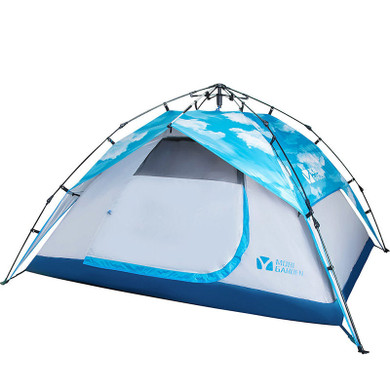 MOBI GARDEN NXZQU61015 3-4 People Automatic Camping Tent Waterproof Double Layer Sunshade