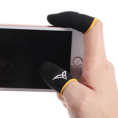 Flydigi Beehive 2 2Pcs Blue 2Pcs Black Yellow Gloves Slip-proof Sweat-proof Touch Screen Thumbs Finger Sleeve for PUBG Mobile Game