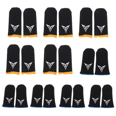 Flydigi Beehive 2 10Pcs Blue 10Pcs Black Yellow Gloves Slip-proof Sweat-proof Touch Screen Thumbs Finger Sleeve for PUBG Mobile Game