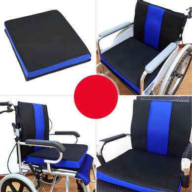 45x41x5cm Chair Wheel Chair Cushion 3D Net Cloth Sponge Back Support Pain Relief Office Seat