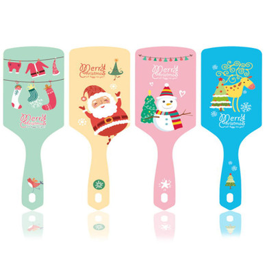 1 Pcs Christmas Series Antistatic Hairdressing Brush Massage Comb Shower Wet Tangled Styling Tool (#01)