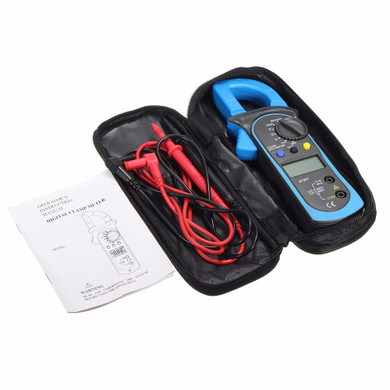 ST-201 Digital Clamp Multimeter OHM Amp Meter AC/DC Current Voltage Resistance Tester